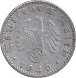 1940 50 PFENNIG GERMANY - WORLD COINS - Cambridgeshire Coins