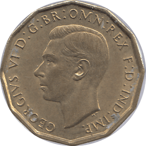 1940 BRASS THREEPENCE ( UNC ) - THREEPENCE - Cambridgeshire Coins