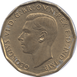 1940 BRASS THREEPENCE ( UNC ) - THREEPENCE - Cambridgeshire Coins