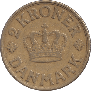 1940 DANISH 2 KRONER - Silver Proof - Cambridgeshire Coins