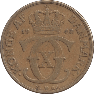 1940 DANISH 2 KRONER - Silver Proof - Cambridgeshire Coins