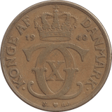 1940 DANISH 2 KRONER - Silver Proof - Cambridgeshire Coins