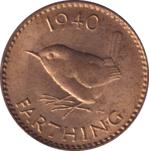 1940 FARTHING (AUNC) 4 - FARTHING - Cambridgeshire Coins