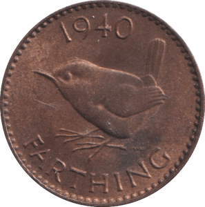 1940 FARTHING ( AUNC ) - FARTHING - Cambridgeshire Coins