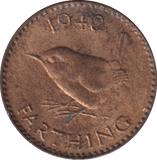 1940 FARTHING (EF) 2 - FARTHING - Cambridgeshire Coins