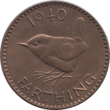 1940 FARTHING ( EF ) - Farthing - Cambridgeshire Coins
