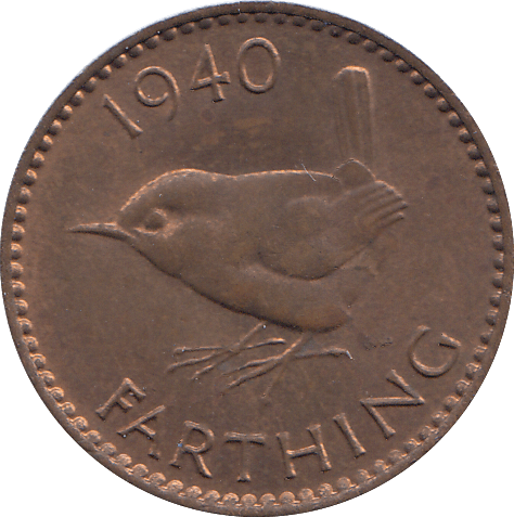 1940 FARTHING ( UNC ) - FARTHING - Cambridgeshire Coins