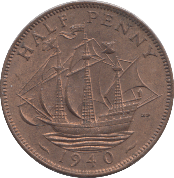 1940 HALF PENNY ( UNC ) - HALFPENNY - Cambridgeshire Coins