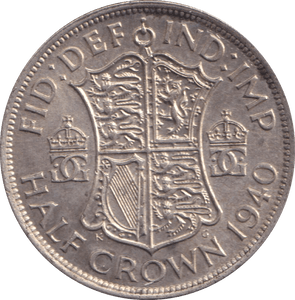1940 HALFCROWN ( AUNC ) - HALFCROWN - Cambridgeshire Coins
