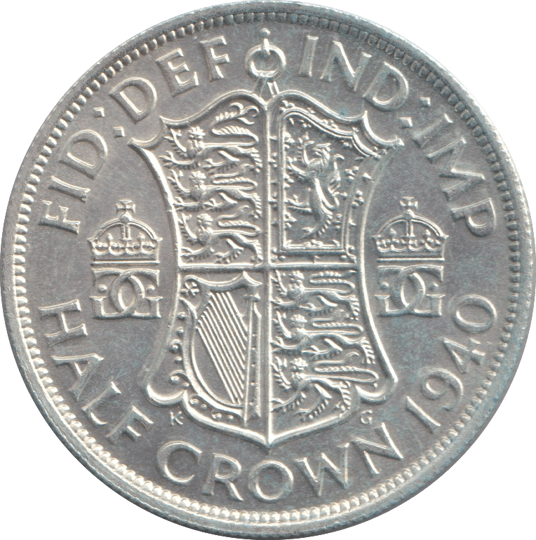 1940 HALFCROWN ( AUNC ) - HALFCROWN - Cambridgeshire Coins
