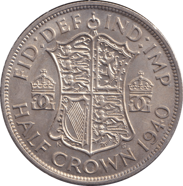 1940 HALFCROWN ( UNC ) - HALFCROWN - Cambridgeshire Coins