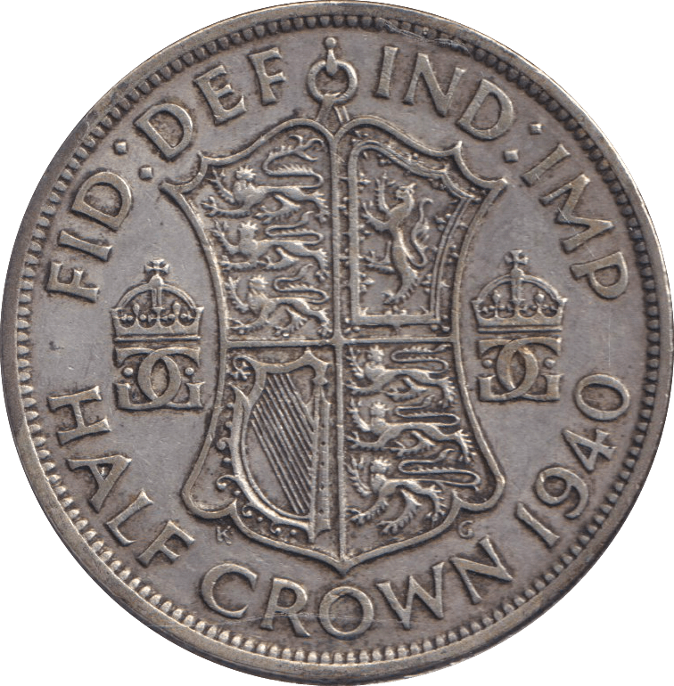 1940 HALFCROWN ( VF ) - HALFCROWN - Cambridgeshire Coins
