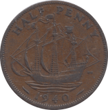 1940 HALFPENNY ( VF ) - HALFPENNY - Cambridgeshire Coins