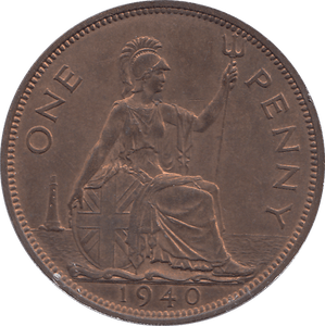 1940 PENNY ( UNC ) - PENNY - Cambridgeshire Coins