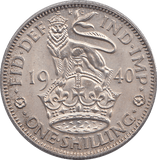 1940 SHILLING ( UNC ) ENGLAND - Shilling - Cambridgeshire Coins
