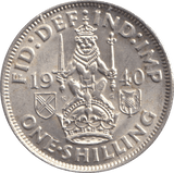 1940 SHILLING ( UNC ) - SHILLING - Cambridgeshire Coins