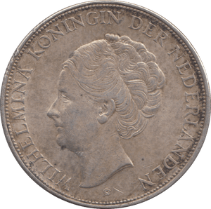 1940 SILVER 2 1/2 GULDEN NETHERLANDS - SILVER WORLD COINS - Cambridgeshire Coins