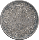 1940 SILVER HALF RUPEE INDIA - WORLD COINS - Cambridgeshire Coins