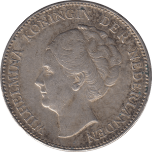 1940 SILVER ONE GUILDER NETHERLANDS - SILVER WORLD COINS - Cambridgeshire Coins