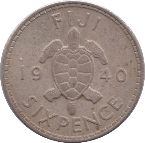 1940 SILVER SIXPENCE FIJI - SILVER WORLD COINS - Cambridgeshire Coins