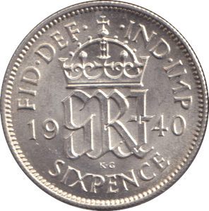1940 SIXPENCE ( AUNC ) - SIXPENCE - Cambridgeshire Coins