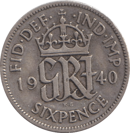 1940 SIXPENCE ( FINE ) - SIXPENCE - Cambridgeshire Coins