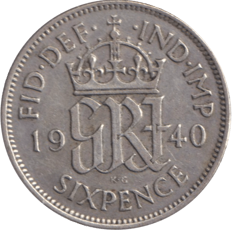 1940 SIXPENCE ( GF ) - SIXPENCE - Cambridgeshire Coins