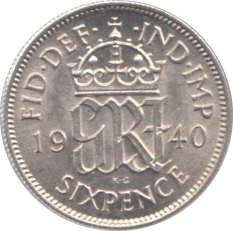 1940 SIXPENCE ( UNC ) - Sixpence - Cambridgeshire Coins