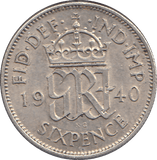 1940 SIXPENCE ( UNC ) - SIXPENCE - Cambridgeshire Coins
