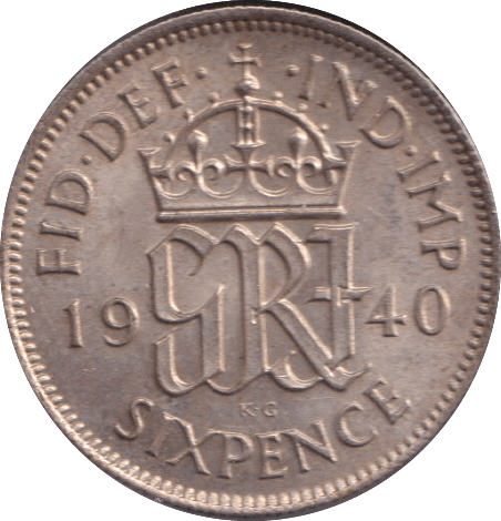1940 SIXPENCE ( UNC ) - SIXPENCE - Cambridgeshire Coins