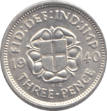 1940 THREEPENCE ( AUNC ) - THREEPENCE - Cambridgeshire Coins