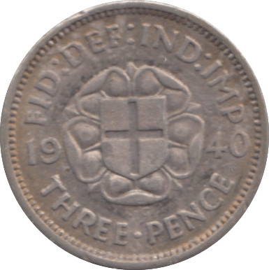 1940 THREEPENCE ( EF ) - THREEPENCE - Cambridgeshire Coins