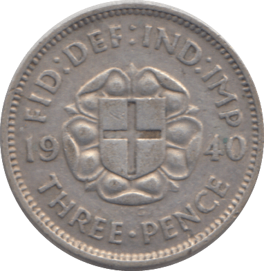 1940 THREEPENCE ( EF ) - THREEPENCE - Cambridgeshire Coins