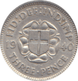 1940 THREEPENCE ( EF ) - THREEPENCE - Cambridgeshire Coins
