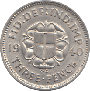 1940 THREEPENCE ( EF ) - WORLD COINS - Cambridgeshire Coins