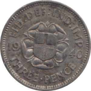 1940 THREEPENCE ( GVF ) - THREEPENCE - Cambridgeshire Coins