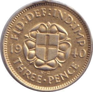 1940 THREEPENCE ( UNC ) 4 - Threepence - Cambridgeshire Coins