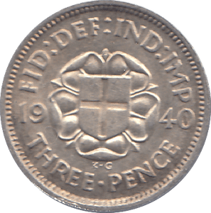 1940 THREEPENCE ( UNC ) - THREEPENCE - Cambridgeshire Coins