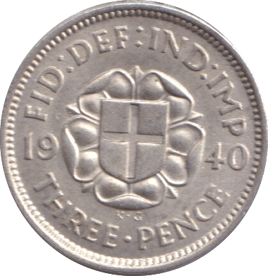 1940 THREEPENCE ( UNC ) - THREEPENCE - Cambridgeshire Coins