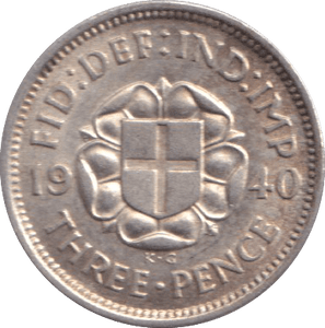 1940 THREEPENCE ( UNC ) - THREEPENCE - Cambridgeshire Coins