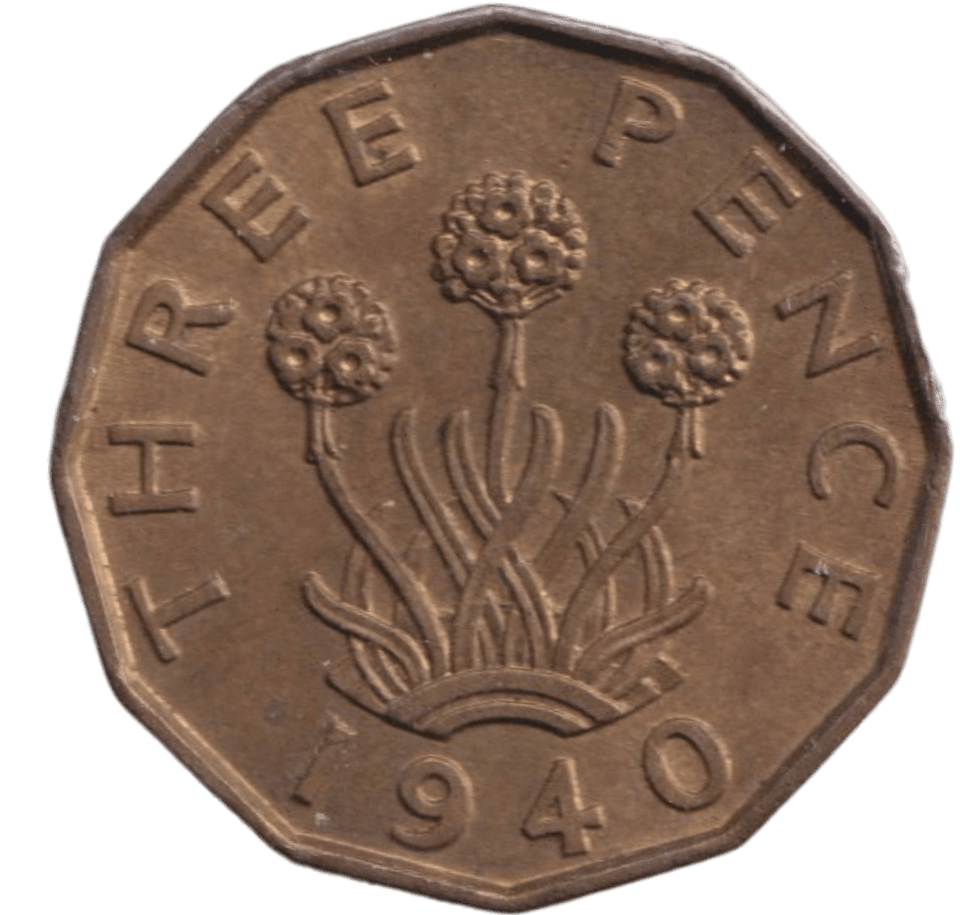 1940 THREEPENCE ( UNC ) - THREEPENCE - Cambridgeshire Coins