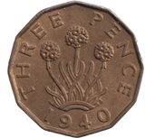 1940 THREEPENCE ( UNC ) - THREEPENCE - Cambridgeshire Coins