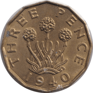 1940 THREEPENCE ( UNC ) - THREEPENCE - Cambridgeshire Coins