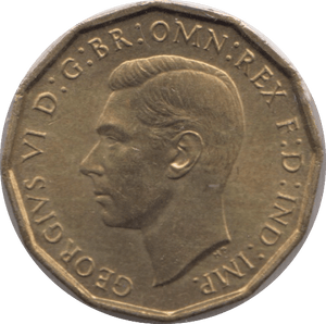 1941 BRASS THREEPENCE ( UNC ) - THREEPENCE - Cambridgeshire Coins