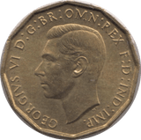 1941 BRASS THREEPENCE ( UNC ) - THREEPENCE - Cambridgeshire Coins