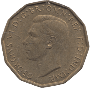 1941 BRASS THREEPENCE ( UNC ) - THREEPENCE - Cambridgeshire Coins
