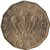 1941 BRASS THREEPENCE ( UNC ) - Threepence - Cambridgeshire Coins