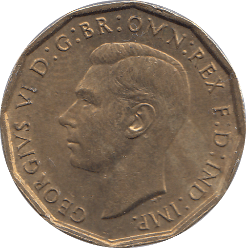 1941 BRASS THREEPENCE ( UNC ) - THREEPENCE - Cambridgeshire Coins