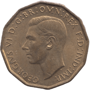 1941 BRASS THREEPENCE ( UNC ) - THREEPENCE - Cambridgeshire Coins