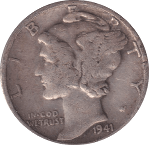1941 DIME USA - WORLD COINS - Cambridgeshire Coins